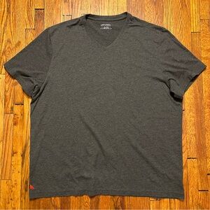 UnTuckIt Men’s V-Neck T Shirt Size XXL Gray Cotton Polyester Preowned
